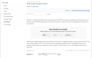 JO Social Content Locker for K2 
