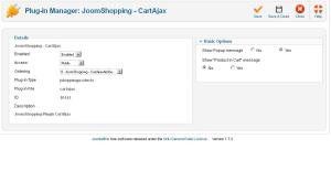 JoomShopping Addons: Ajax Cart 