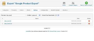 JoomShopping Import / Export: Addon Google export 