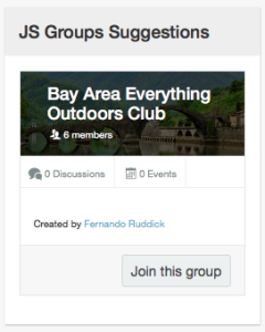 JS Groups Suggestions 