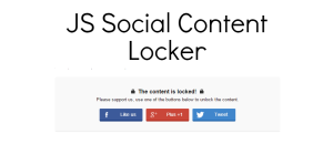 JS Social Content Locker 