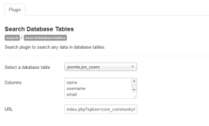 Search Database Tables 