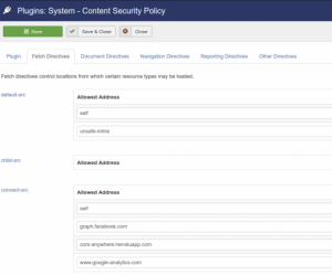System - Content Security Policy 