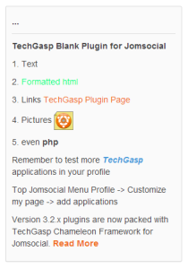 TechGasp Blank Plugin for Jomsocial 